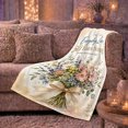 thumbnail image 6 of Everyday Love 50 Years Strong Golden Anniversary, Cozy Botanical Garden Scene, Warm Flannel Blanket for Sunroom and Reading Nook, Garden Lovers Valentine's Day Gift, Artistic Home Decor, 6 of 9