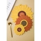 thumbnail image 5 of Salvamanteles De Silicona De Girasol Para Platos Calientes, Posavasos Para Bebidas, Regalo De Inauguración De La Casa Para Amigos Y Familiares L Marrón Jormftte LRWJ900-5, 5 of 7