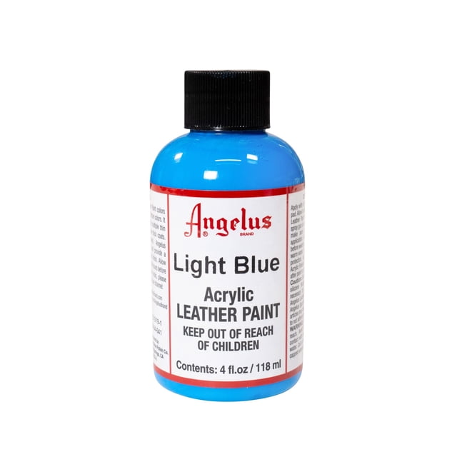 Pintura para cuero Angelus azul claro acrílica 118 ml