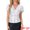 Silver, variant on DARING DIVA Women's Metallic V Neck Ruffle Sleeve Shiny Wrap Blouse XS Hot Pink