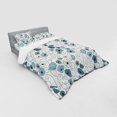 thumbnail image 2 of Ambesonne Floral Bedding Set 4 Pcs, Doodle Floral Botany, Queen, Grey Bluegrey White, 2 of 2
