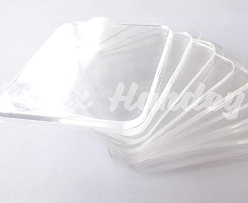 SUJING Sticky Silicone Gel Pads Clear Anti-Slip Gel Pads Auto Gel Holders,Sticky Anti-Slip Gel Pads 4Pcs 