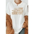 thumbnail image 6 of Livin The Rural Life Western Farm Graphic Tee T-Shirt, 6 of 7