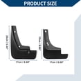 thumbnail image 3 of Guardabarros Unique Bargains Mud Flaps Splash W/Mount Accesorios para Hyundai Lafesta 2018-2020 Guardabarros delanteros y traseros 1 juego, 3 of 6