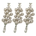 thumbnail image 1 of MYG 3pcs Artificial Christmas Glitter Berries Stems Xmas Tree Wreath DIY Decor, 1 of 7