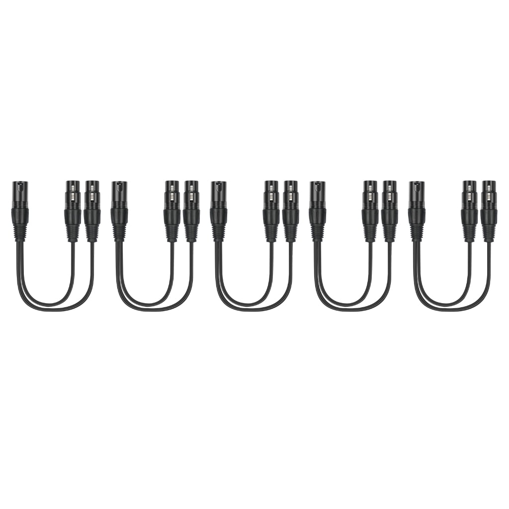 3Pin Male to Double 3Pin Female Music Signal Patches Adapters Cable for Speakers Amplifiers Sound Consoles Guitar