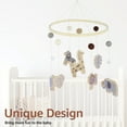 thumbnail image 5 of Jungle Animals Mobile for Crib Handmade Nursery Mobile Baby Bedroom Hanging Decoration Toy, 5 of 6