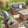thumbnail image 7 of Pakunoda 8Pcs Cushion Covers for Outdoor Furniture, Waterproof Patio Cushion Covers Replacement Slipcovers with Zipper, Washable Reusable Outdoor Cushion Covers Light Grey, Covers Only, 7 of 7