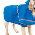 thumbnail image 2 of DRAFIDEEP 1Pc Blue Waterproof Pet Raincoat Reflective Dog Rain Jacket Durable PU Eva Material, 2 of 4