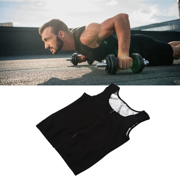 CAMISETA CON TANQUE DE SUDOR, CON LA FORMA DEL CHALECO DE SAUNA DE NEOPRENO DELGADA L/XL PARA HOMBRES PARA CORRER