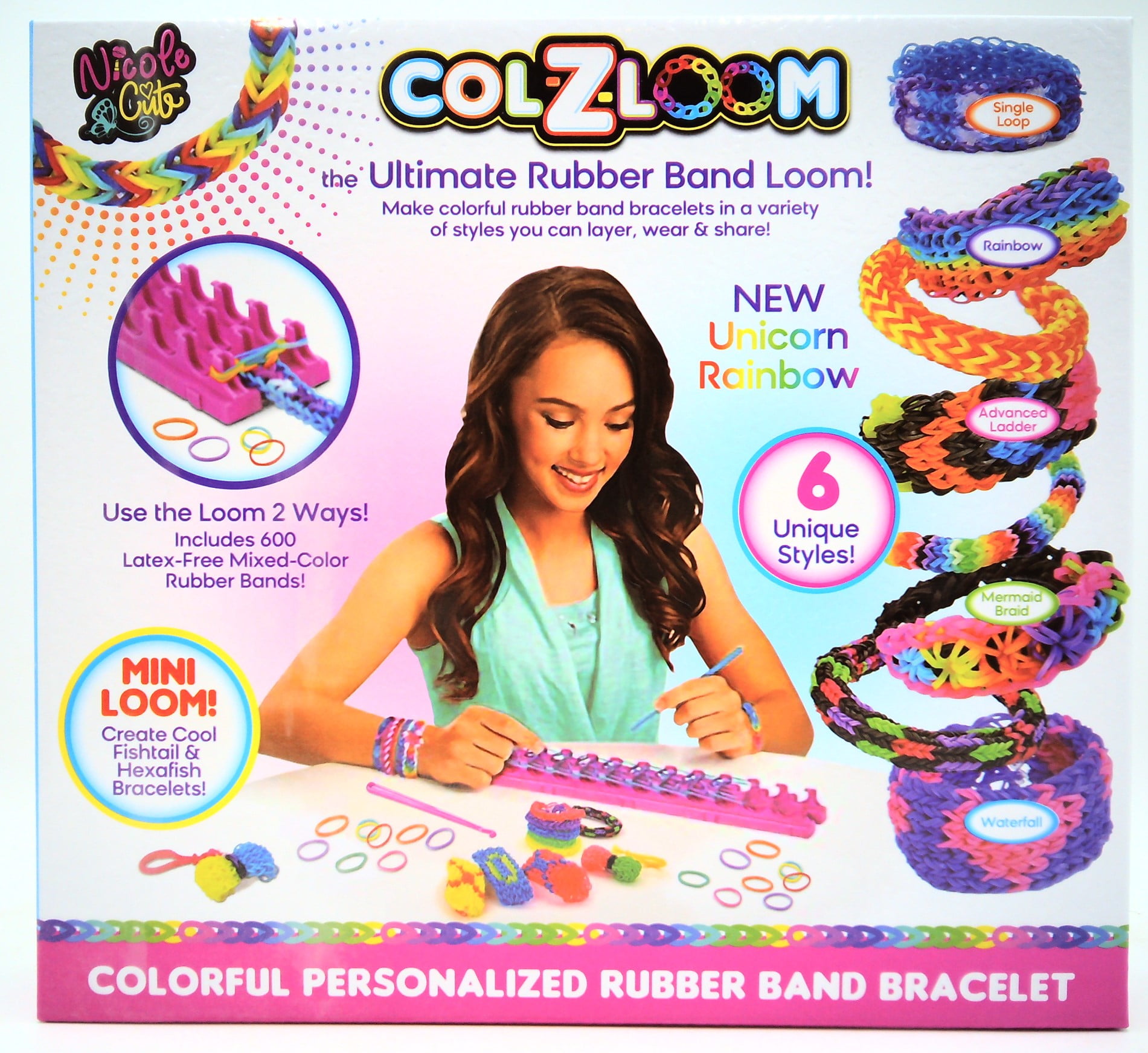 GIRL FUN TOYS Colzloom Ultimate Rubber Band Loom Braclet Maker
