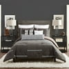 Ayesha Curry Zare 3-Piece Comforter Set, King, Gray