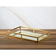thumbnail image 2 of Classic Touch MT2021 Oblong Mirror Tray, Silver, 2 of 3