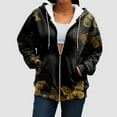 thumbnail image 7 of zaveiop Hoodies for Women 2025 Womens Zip up Hoodie Oversized Cute Butterfly Graphic Sweatshirts Fall Fashion Casual Outfits (Z3-Gold, 3XL), 7 of 7