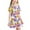 Multicolor, variant on Pounoo New Dresses For Girls Trendy Print Short Sleeve Casual Dresses Round Neck Knee Length Dress Breathable Kids Dresses Girls 4-16