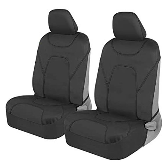 AUQ 2Pcs Car Seat Covers,Polyester Seat Covers for Cars,Car Seat Covers Full Set,Black