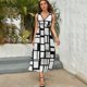 thumbnail image 5 of Abstract Geometrical Vestido Sin Mangas Para Mujer, Traje De, Ropa De Cumpleaños, Verano, 5 of 5