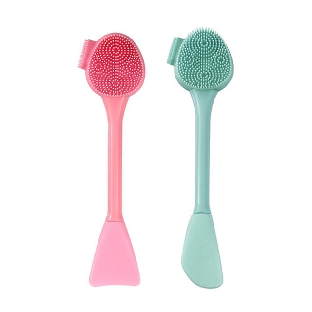 Depurador Facial de silicona para limpieza de nariz, aplicador de crema, recolector de mascarilla, cepillo de limpieza Facial para el cuidado de la limpieza Facial, 2 uds.