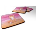 thumbnail image 1 of ""Caroline'S Treasures Orange Cat Watercolor Decorative Coasters, 3.5, Multicolor"", 1 of 1