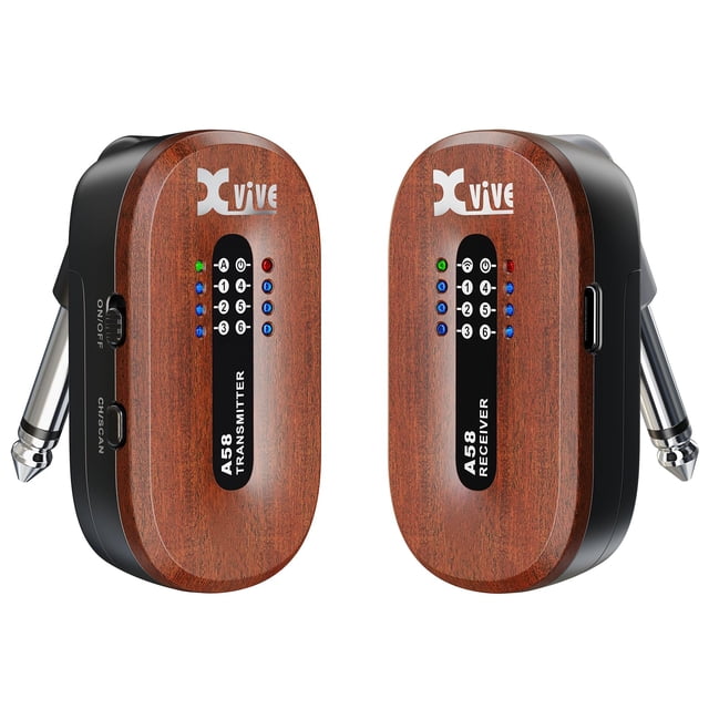 Sistema de guitarra inalámbrico Xvive A58 5.8GHz Active Passive