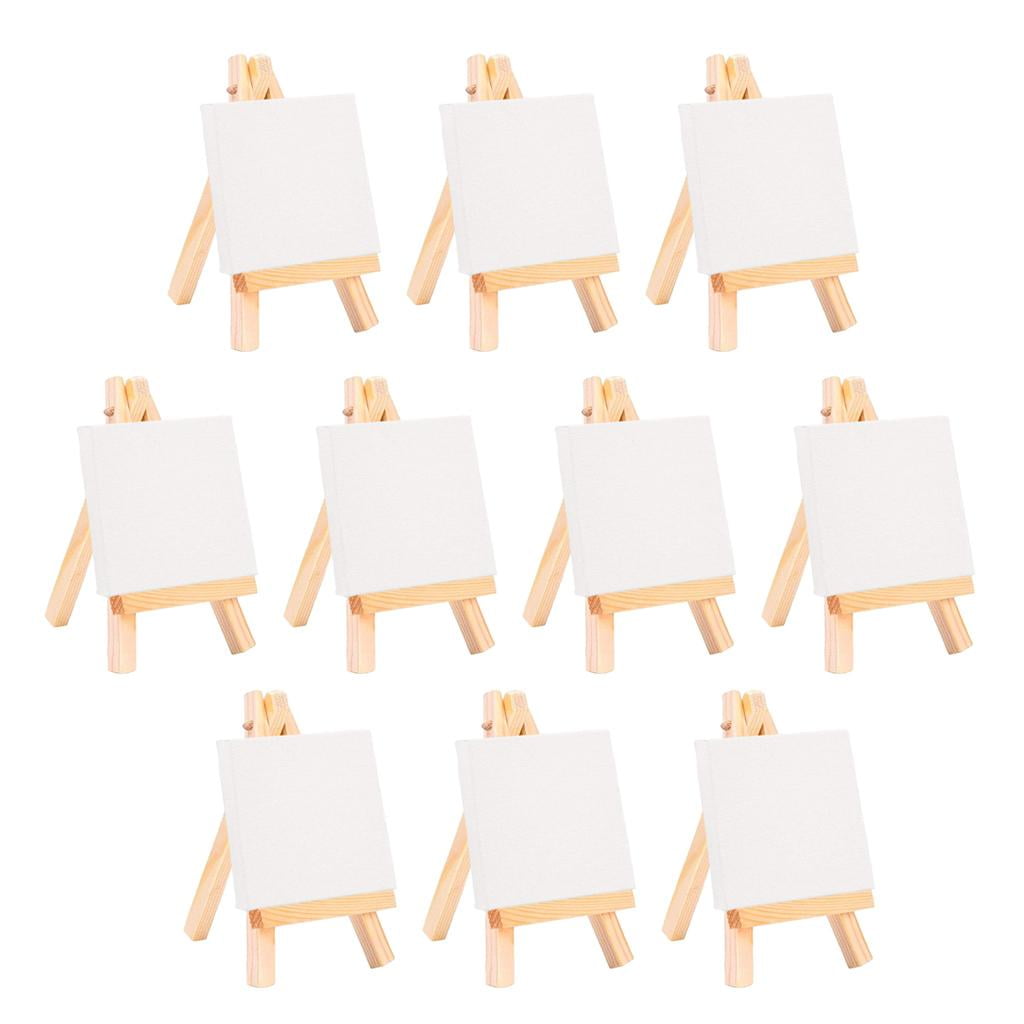 WLPZXP 10Pcs Mini Wooden Easel. Natural Craft for Business Card, Displaying Photos,