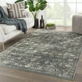 thumbnail image 5 of Kachina Floral Rectangular Area Rug in Blue and Gray (12 ft. L x 8 ft. 10 in. L), 5 of 5