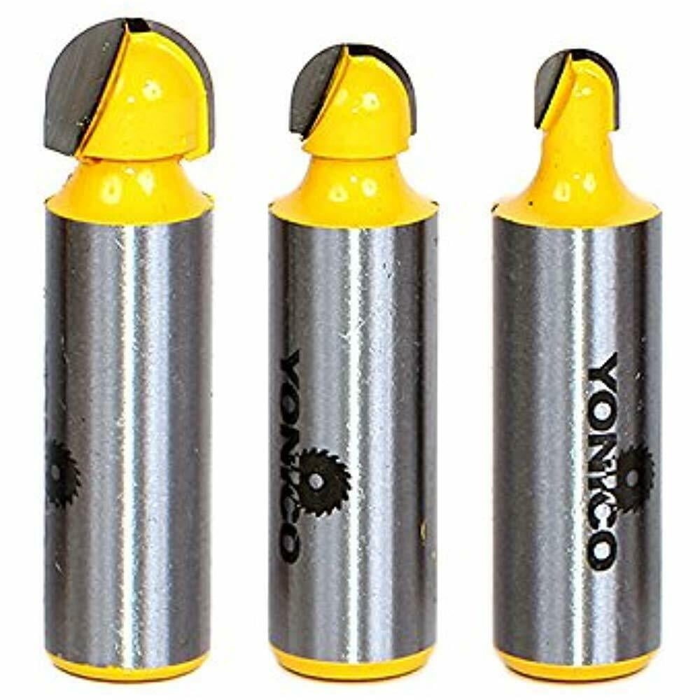 3 Masonry Core Drill Bits Bit Box Router Set 1/2" Shank 14360