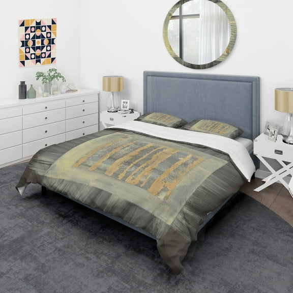 Designart 'Galm Abstract II' Glam Duvet Cover Set