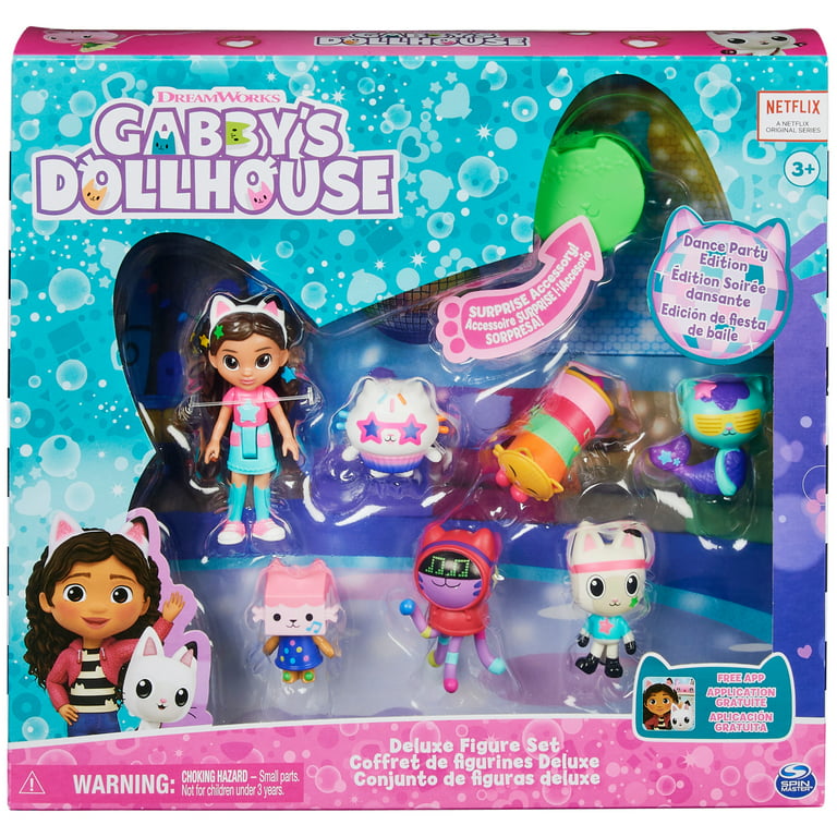 Gabby's Dollhouse, Dance Party Figure Set of Collectible Toys 