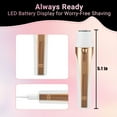 thumbnail image 5 of TURKIO 5-in-1 Rechargeable Cordless Electric Razor for Women, Trimmer for Women with Face, Nose, Eyebrow, Arms, Armpit, Legs, Golden, 5 of 8
