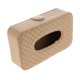 thumbnail image 1 of Caja de toallitas húmedas Tissuebox Caja de pañuelos cosméticos Dispensador de pañuelos con superficie de material cuero , paño de franela interior Beige DYNWAVEMX soporte para pañuelos para automóvil, 1 of 8