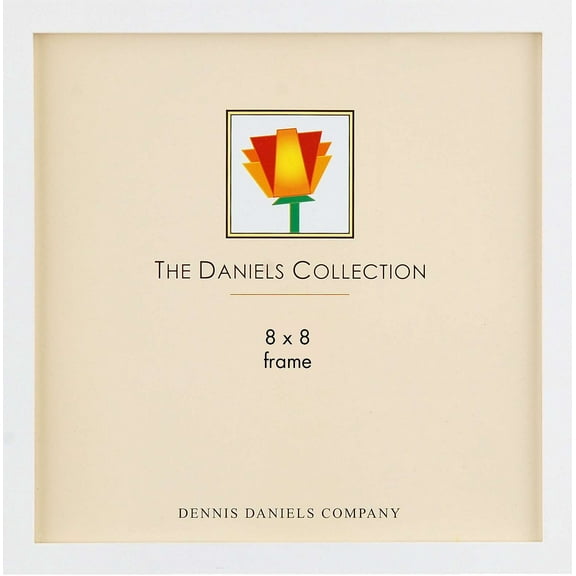The Original DANIELS W41 GALLERY WOODS Bright-White finish 8x8 frame by Dennis Daniels - 8x8