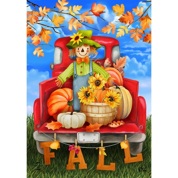 Briarwood Lane Fall Garden Flag 12x18 For Outdoor Fall Bounty Pickup For Fall Garden Flag Flags For Outside