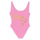 thumbnail image 4 of MKLEKYY Trajes De Baños Women Fashion Letter Print Piece Swimsuit Sexy Bikini Swimwear Bathing Sleeveless Backless Swimsuit 824, 4 of 4