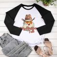 thumbnail image 4 of Camiseta de Navidad para mujer, temporada festiva, regalo para amantes, camiseta de manga larga, camiseta con costuras a juego de colores para mujer Pompotops gfhjh4439, 4 of 7