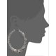 thumbnail image 3 of Metal Hoops Women's Bamboo Hoop Earrings, Gold, One Size------Product code 60835, 3 of 3