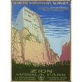 thumbnail image 3 of Don Chester Powell 11x14 Black Modern Framed Museum Art Print Titled - Zion National Park, Ranger Naturalist Service (ca. 1938), 3 of 5