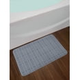 thumbnail image 2 of Japanese Bath Mat, Wavy Pattern with Sprouts Spring Theme Floral Eastern Pattern, Non-Slip Plush Mat Bathroom Kitchen Laundry Room Decor, 29.5 X 17.5 Inches, Charcoal Grey Dark Blue White, Ambesonne, 2 of 2