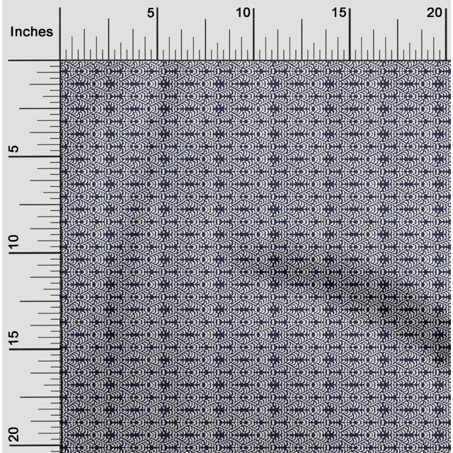 oneOone Silk Tabby Fabric Geometric Block Print Sewing Fabric BTY 42 Inch Wide
