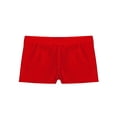 thumbnail image 5 of Venjoe Kids Girls Athletic Shorts Shiny Stretchy Dance Ballet Pants Gymnastics Sports Booty Swim Red 4, 5 of 6
