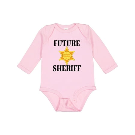 

Inktastic Future Sheriff Badge Boys or Girls Long Sleeve Baby Bodysuit