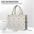 thumbnail image 3 of Large Capacity Tote Bag,White Christmas Deer and Gift Pattern Handbag Fashion Luxury Tote Bag,15.7"x13"x 5.1" Inches,Laptop Compatible, 3 of 6