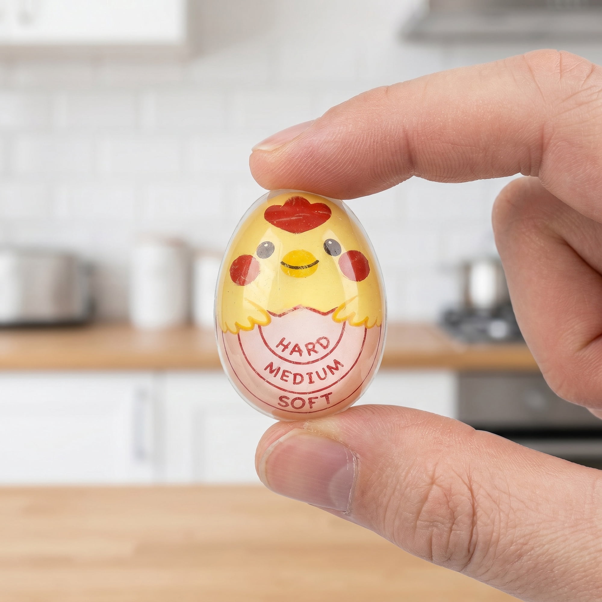 Unique Bargains Egg Timer with Color Changing Indicator for Perfect Boiled Eggs Pink