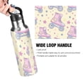 thumbnail image 4 of Yayeee 20oz Insulated Water Bottle Double Wall Stainless Steel with Flip Straw Lid, Roller Disco, 4 of 7