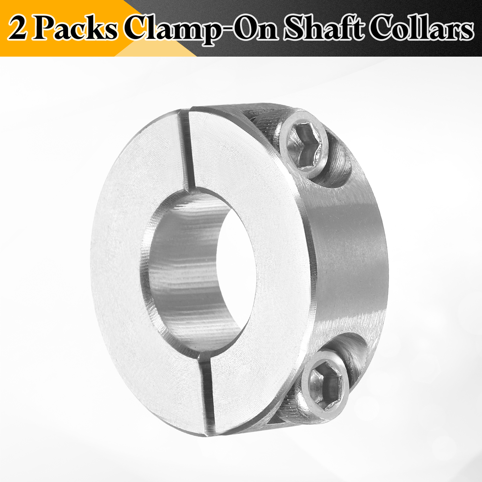 5/8" Bore Stainless Steel Double Split Shaft Collar (2-Piece) - 1 Piece, Free Shipping