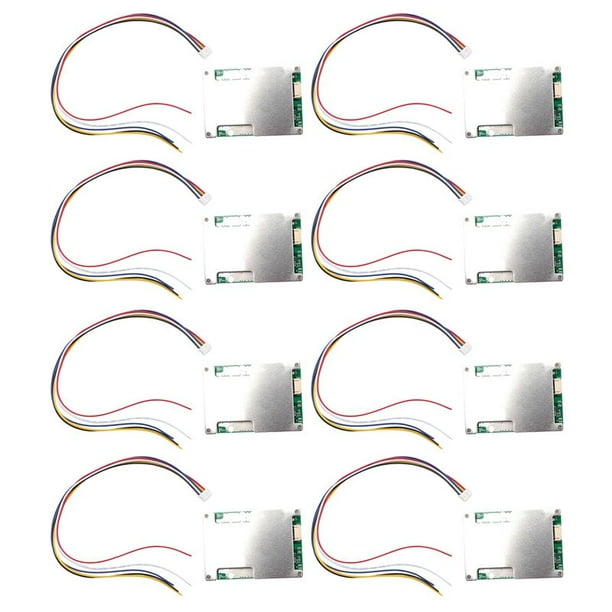 8X Placa de Protección del Cargador de Batería de Litio 4S 12V 800A BMS Li-Iron Con Equilibrio de Batería de Potencia