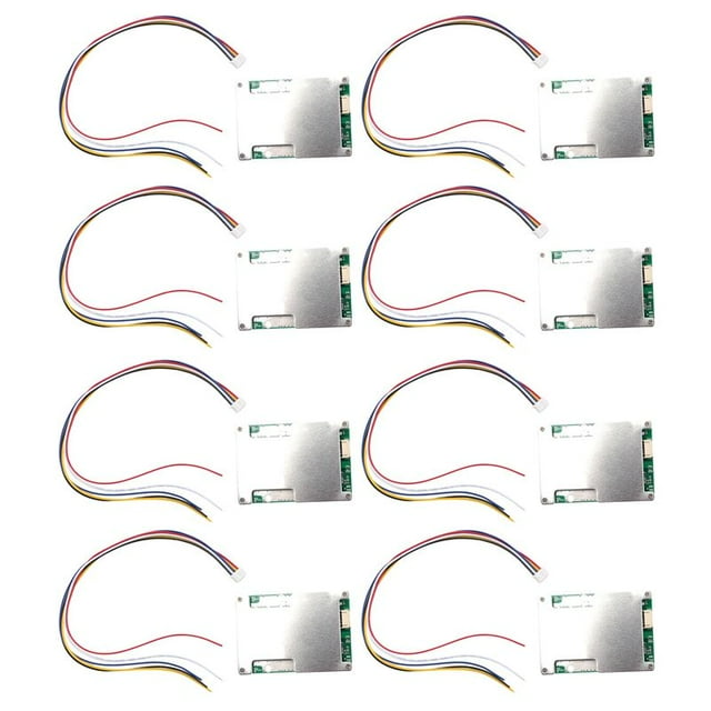 8X Placa de Protección del Cargador de Batería de Litio 4S 12V 800A BMS Li-Iron Con Equilibrio de Batería de Potencia