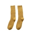 thumbnail image 2 of pxiakgy socks for women fashion winter keep warm women solid ladies breathability thick socks yellow + one size, 2 of 2