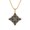Gold-color, variant on Stainless Steel Square Chain Witch Knot Choker Necklace Luck Jewelry
