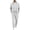 White, variant on Maqroz Mens Two Piece Tracksuit Matching Sets Solid Full Zip Up Jacket Straight Leg Sweatpants Casual Athletic Activewear Suits